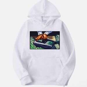 Soulara White Custom Hoodie